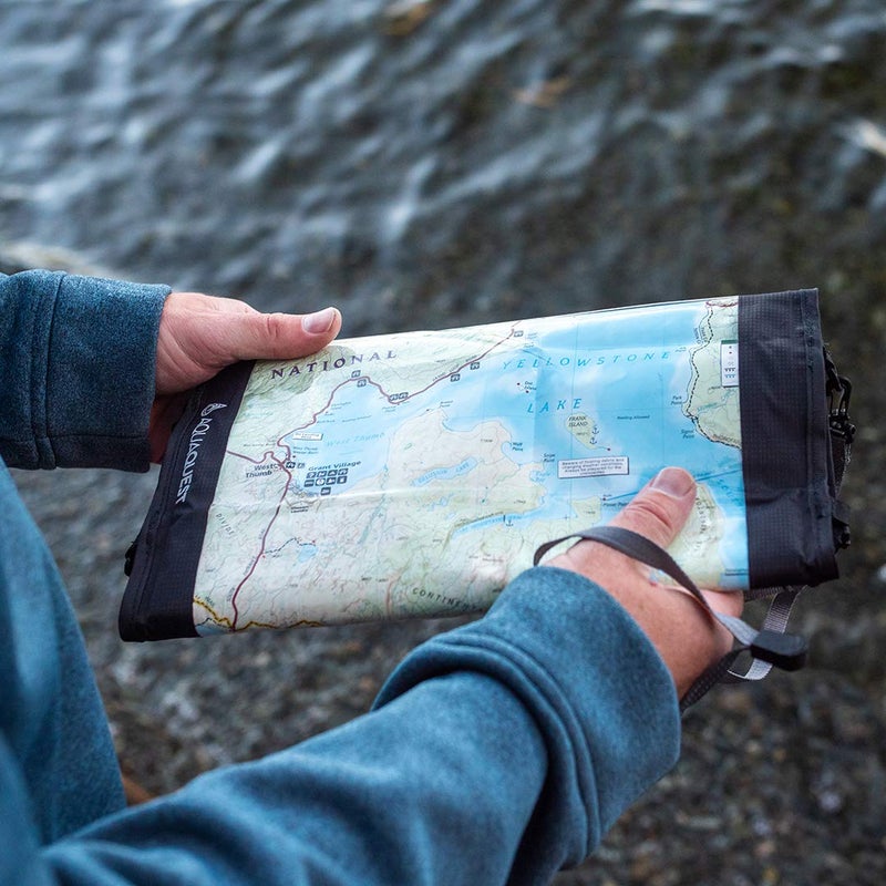 AquaQuest Trail Map Case - 100% Waterproof Dry Bag Sleeve Map Protector - Outdoor Document Holder with Clear Transparent Window & Lanyard - Hiking, Boating, Marine, Travel, Adventure - Green - Image 5